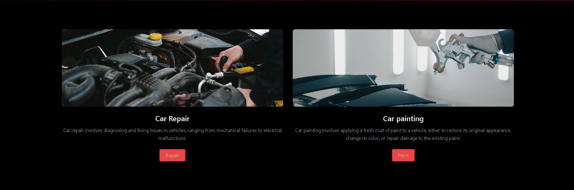 RA Auto Express old services section